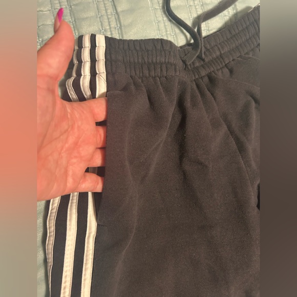 Adidas Kids Black Sweat Pants w/ Drawstring and pockets - size xs - Picture 5 of 10